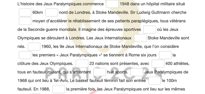 Révisez avec l'histoire des jeux paralympiques !